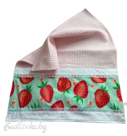 Хавлия за ръце/лице, за кухня или баня, роза с ягоди – 40/60 см. , 