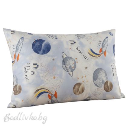 КАЛЪФКА за възглавница, Космос, 50/70см., 100% натурален памук, поплин  
