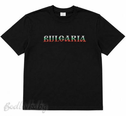Мъжка тениска с бродерия, България, 100% памук