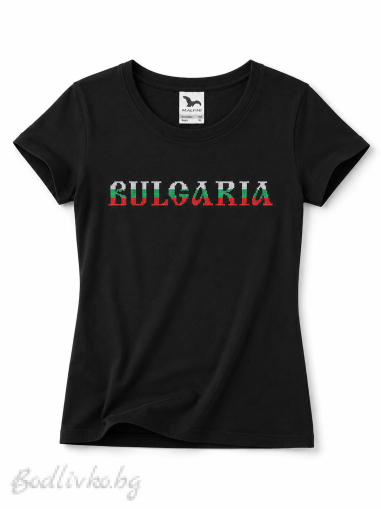 Дамска тениска с бродерия, България, 100% памук