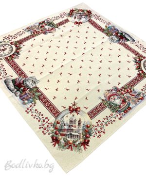 КАРЕ ЖАКАРД, ДЯДО КОЛЕДА И КОТЕ 100/100СМ. 