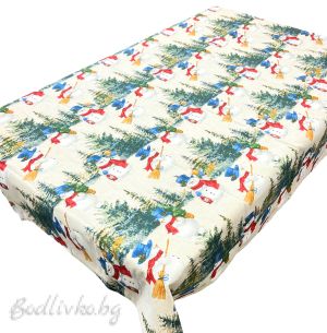 КОЛЕДНА ПОКРИВКА ЗА МАСА, СНЕЖЕН ЧОВЕК, ПАНАМА