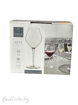 Разкошни цветни чаши за вино - InAlto Arte! 6 броя.