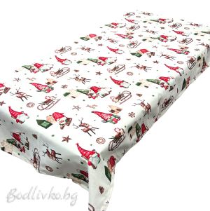 КОЛЕДНА ПОКРИВКА ЗА МАСА, Гномчета с еленчета