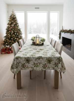 КОЛЕДНА ПОКРИВКА ЗА МАСА, Зелени клонки