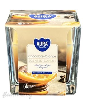 АРОМАТНА СВЕЩ, Aura, Шоколад и портокал