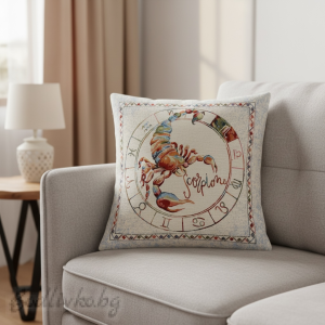 КАЛЪФКА за възглавничка, Зодия Скорпион 45/45см.