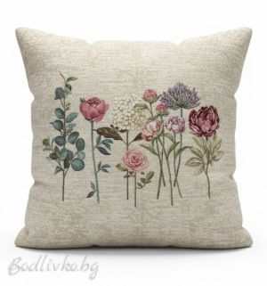 КАЛЪФКА за възглавничка, Горски цветя, 45/45см.