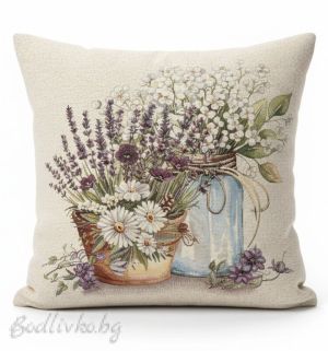 КАЛЪФКА за възглавничка, Ухание на лавандула, 45/45см.