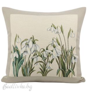 КАЛЪФКА за възглавничка, Кокиче, 45/45см.