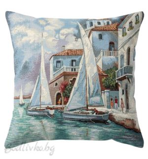 КАЛЪФКА за възглавничка, Лодка, 45/45см.