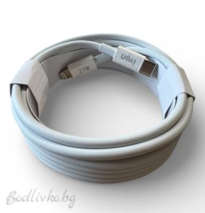 Кабел за зареждане, type C to Iphone, 3 метра, качествен, 27W