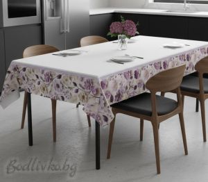 ПОКРИВКА ЗА МАСА, с бордюр, Лилава магия, ХИДРОФОБИРАНА
