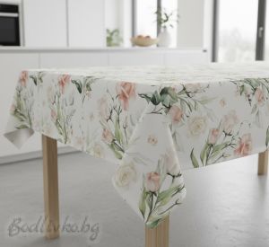 ПОКРИВКА ЗА МАСА, Нежни рози, ХИДРОФОБИРАНА