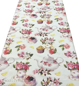 ПОКРИВКА ЗА МАСА, Цветен чайник, ХИДРОФОБИРАНА