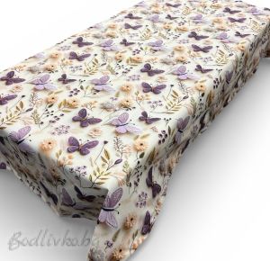 ПОКРИВКА ЗА МАСА, Лилави пеперуди, ХИДРОФОБИРАНА