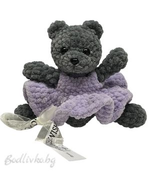 Мече, Ръчно изработено, Балерина сивушка, 14см.