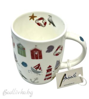 Порцеланова чаша Ambiente, Морски мотиви, 200мл.