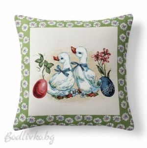 КАЛЪФКА за възглавничка, Великденски патици, 45/45см.