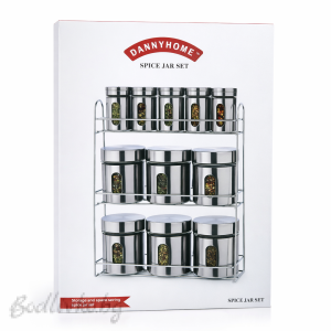Комплект бурканчета, Danny home, 11 броя със стойка