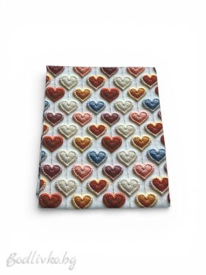 ПОКРИВКА ЗА МАСА, СЪРЦА, ХИДРОФОБИРАНА