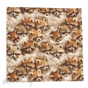 Спален комплект за единично легло, лисичета, 100% памук/ 5Д, ранфорс, 3 части