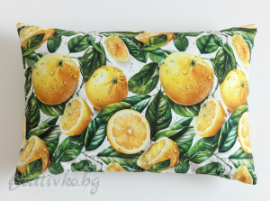 КАЛЪФКА за възглавница, Лимони, 50/70см. 