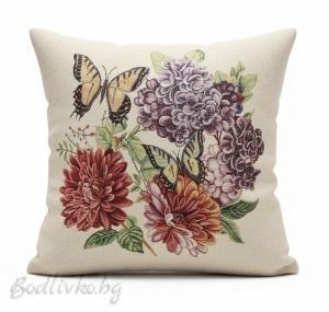 КАЛЪФКА за възглавничка, Пеперуди, 45/45см.