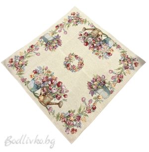 КАРЕ ЖАКАРД, ЦВЕТНА НАСЛАДА, 100/100СМ. 