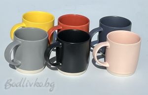 Едноцветни порцеланови чаши, Danny home, 400мл., 6 броя различнен цвят