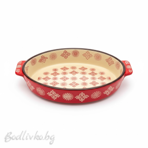 Керамична тава, Danny home, елипса, 29см. с дръжките