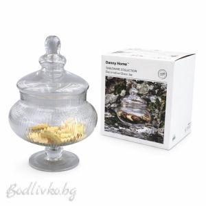 Стъклена бонбониера, Danny home, стъклен капак