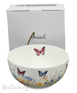 Порцеланова купа, Ambiente, Пеперуди, 14см. 400мл.