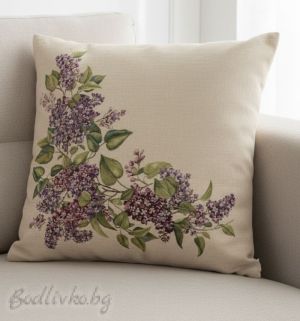 КАЛЪФКА за възглавничка, Люляк 2, 45/45см.