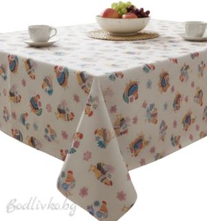 ПОКРИВКА ЗА МАСА Цветни КОКОШКИ