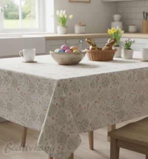 ПОКРИВКА ЗА МАСА Великенски яйца- натурални нюанси