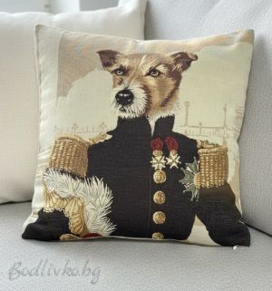 КАЛЪФКА за възглавничка, ГОСПОДИН КОТАРАК, 45/45см.