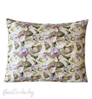 ПРЕДПРОДАЖБА НА СПАЛЕН КОМПЛЕКТ, Лалета в жълто, 100% памук/ 5Д, ранфорс, 4 части