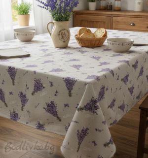 ПОКРИВКА ЗА МАСА,Натурална Лавандула, ПАНАМА, 87% памук