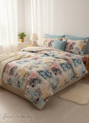 КОМПЛЕКТ ЗА ЕДИНИЧНО ЛЕГЛО БОНБОНЕНИ КОТЕТА– 100% натурален памук (5Д Ранфорс), 3 части 