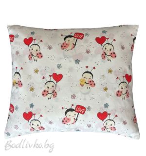 КОМПЛЕКТ ЗА ЕДИНИЧНО ЛЕГЛО, КАЛИНКИ, 100% натурален памук (ПОПЛИН), 3 части