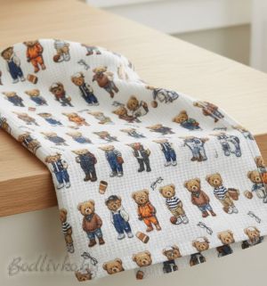 Хавлия за ръце/лице, за кухня или баня, Мечета – 40/60 см.