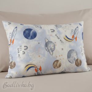 КАЛЪФКА за възглавница, Космос, 50/70см., 100% натурален памук, поплин  