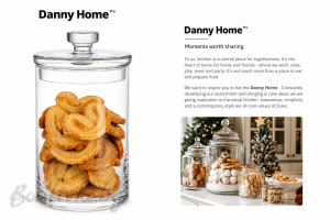 Стъклена бомбониера, Danny Home, 23см.